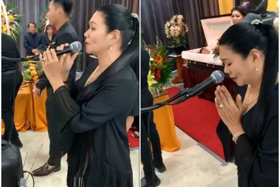 [ẢNH] Xúc động hình các nghệ sĩ Việt trong tang lễ nghệ sĩ hài Anh Vũ tại Mỹ